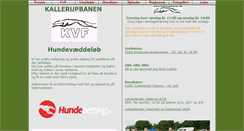 Desktop Screenshot of kallerupbanen.dk
