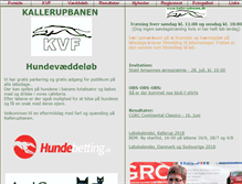 Tablet Screenshot of kallerupbanen.dk